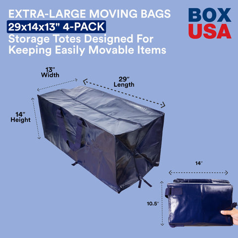 BOX USA heavy-duty handles enable easy transport of dorm essentials and gear.