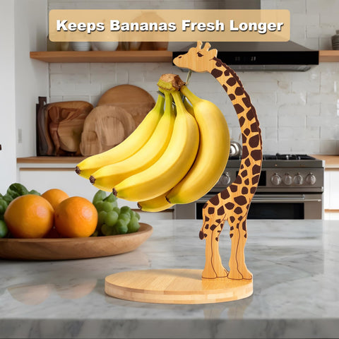 Boxchess bamboo banana stand delivers sturdy, long-lasting kitchen storage.
