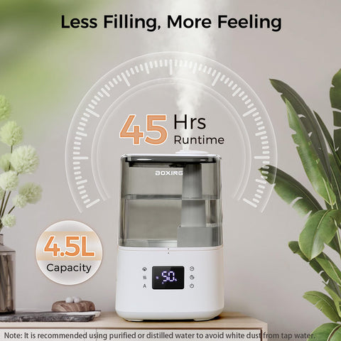 Boxing aroma diffuser tray for optional essential oils diffusion.