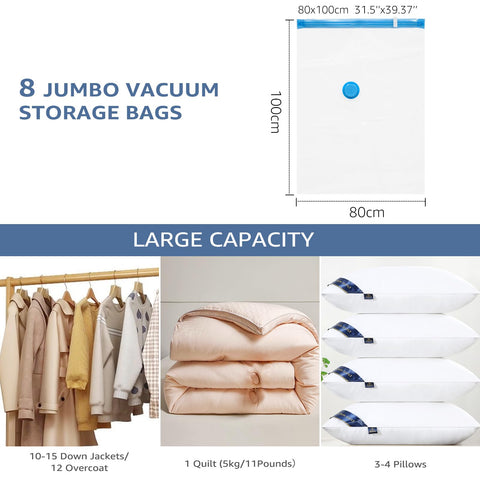 BoxLegend large hand pump shown for easy vacuum sealing.