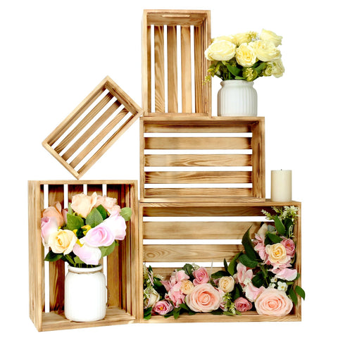 BOY MCOWBOY decorative wood crates stacked for versatile display and storage