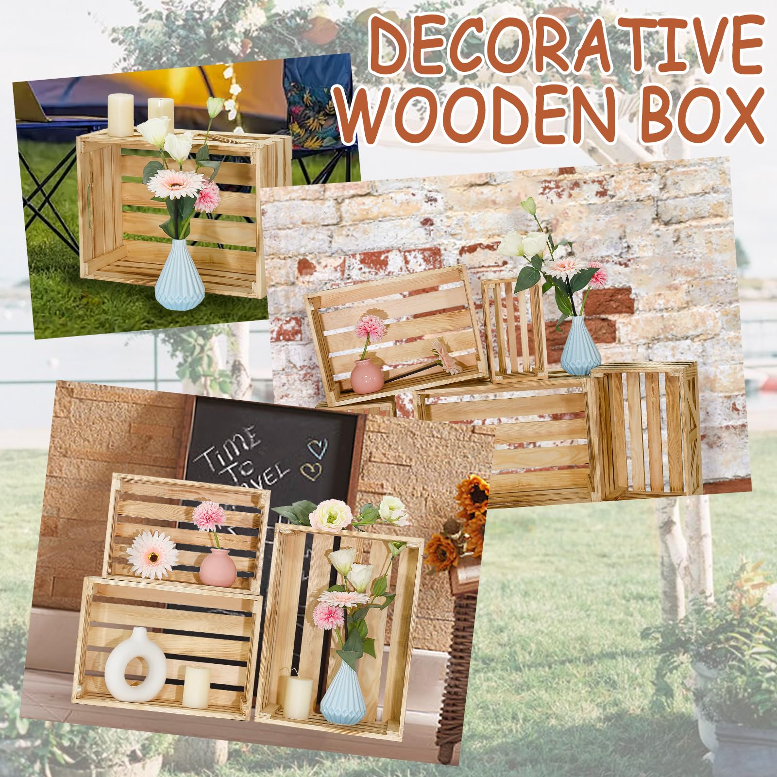 BOY MCOWBOY farmhouse storage crates for organization and decor accents.