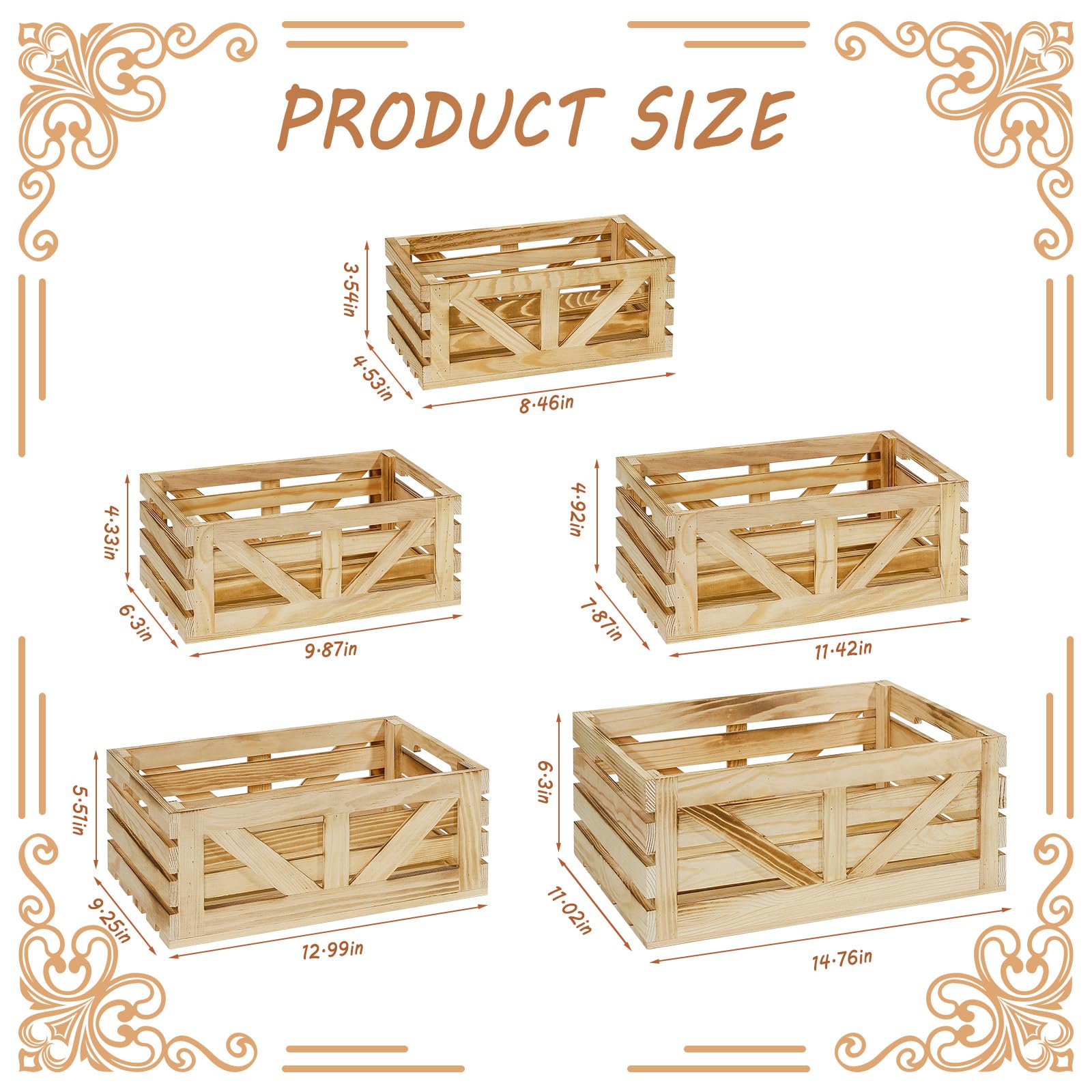 BOY MCOWBOY stackable wooden crates for nesting and home decor.