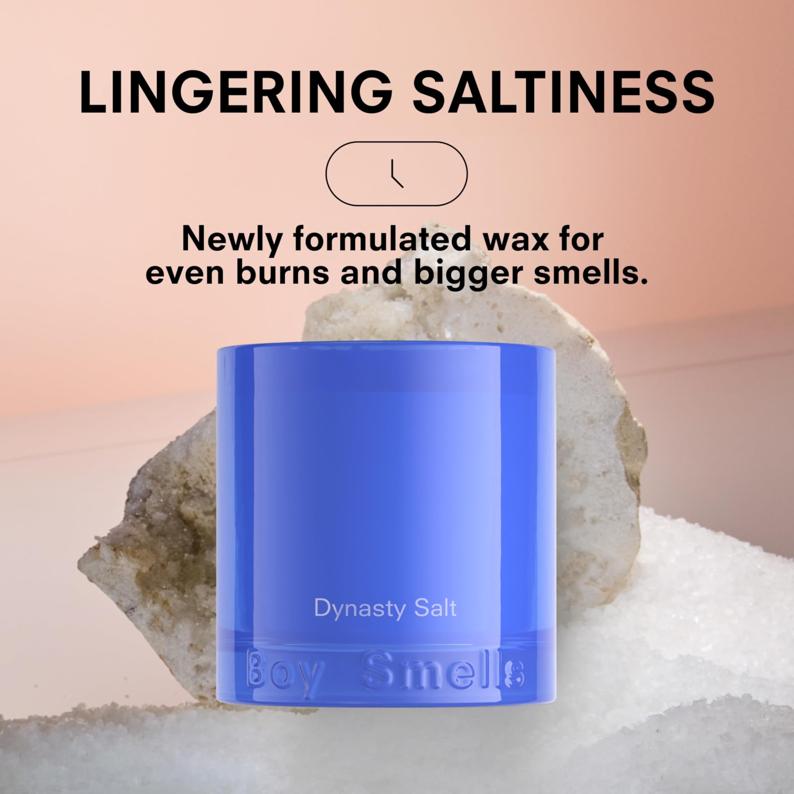 Boy Smells Dynasty Salt pink pepper sparkle adds a gentle accent.