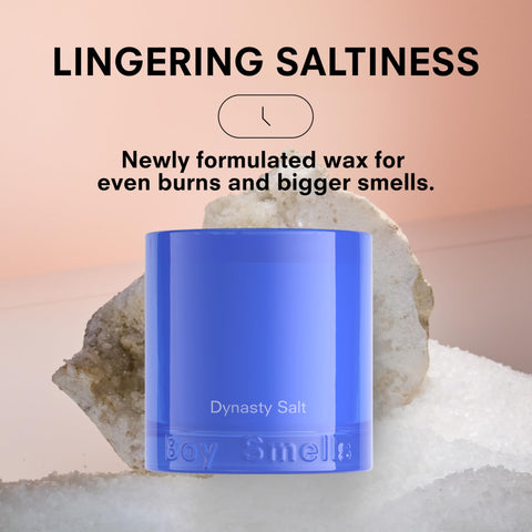 Boy Smells Dynasty Salt pink pepper sparkle adds a gentle accent.