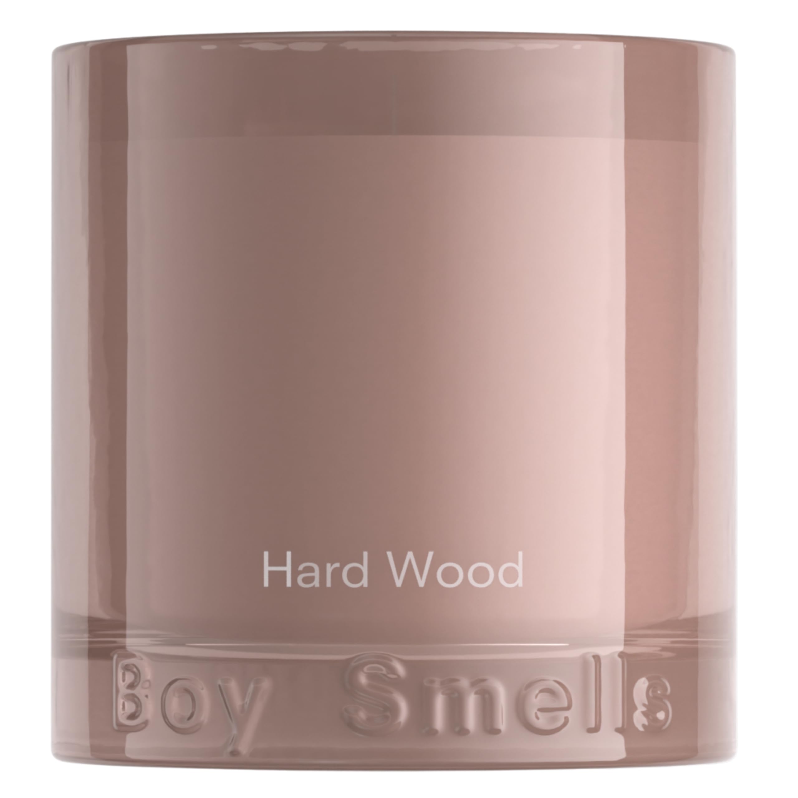 Boy Smells Hard Wood Leather Candle closeup highlighting bold pepper scent for a confident ambiance