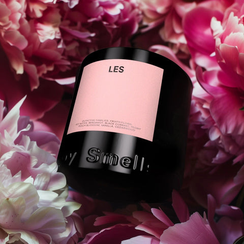 Hand-poured LES candle in Los Angeles signaling artisanal quality and care.
