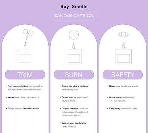 Boy Smells So Vanilla highlighting almond blossom and vanilla notes to soften any room