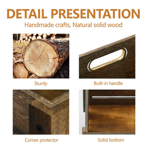 BOY MCOWBOY pine wood grain detail adds rustic charm to any setup.