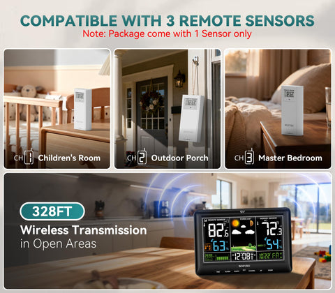 BOZYBO WWVB DST-sync clock auto-adjusts to local time