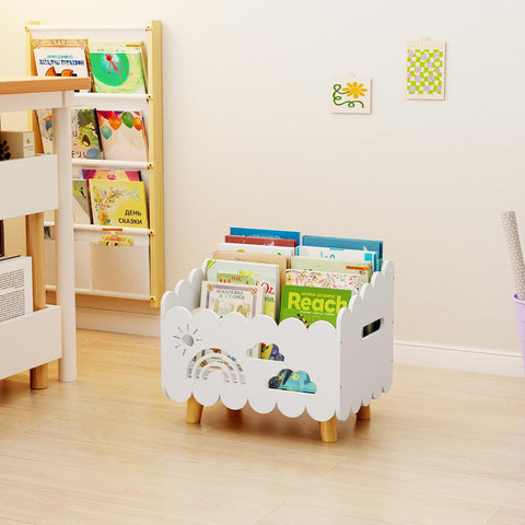 BPMFDTNL bookshelf features carry handles for easy room-to-room movement.