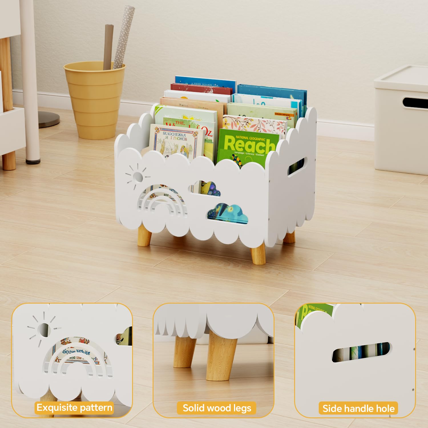 BPMFDTNL sturdy base prevents tipping for a safer reading area.