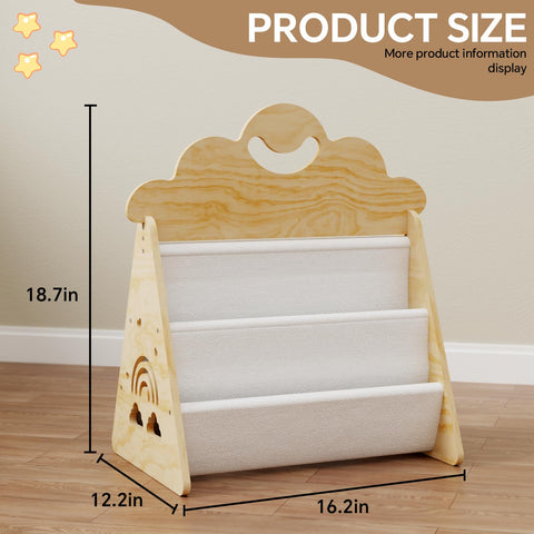 BPMFDTNL Montessori-inspired design promotes independent book handling for children.