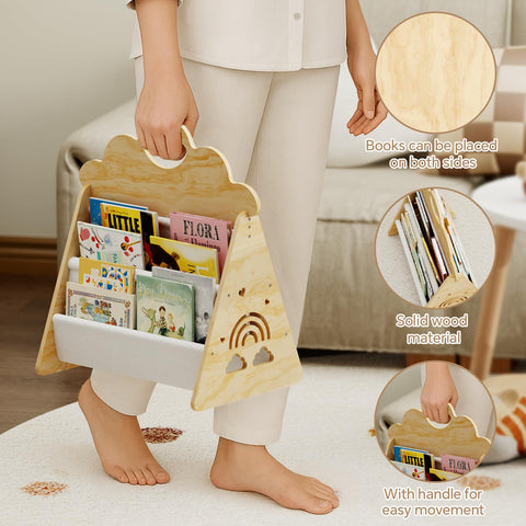 BPMFDTNL Versatile bookshelf suitable for bedrooms, nurseries, and classrooms.
