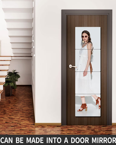 BQRIS home gym mirror in use motivates with full-length visibility.