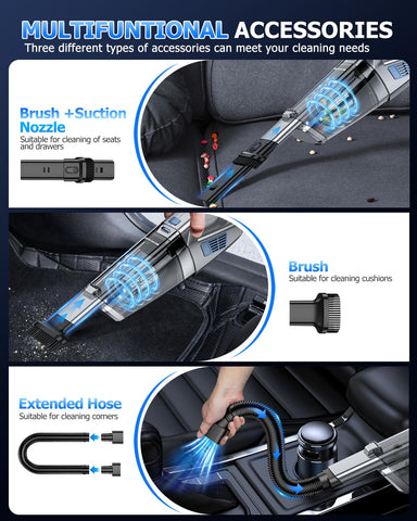 BQYPOWER vacuum charging via Type-C connector for convenient charging