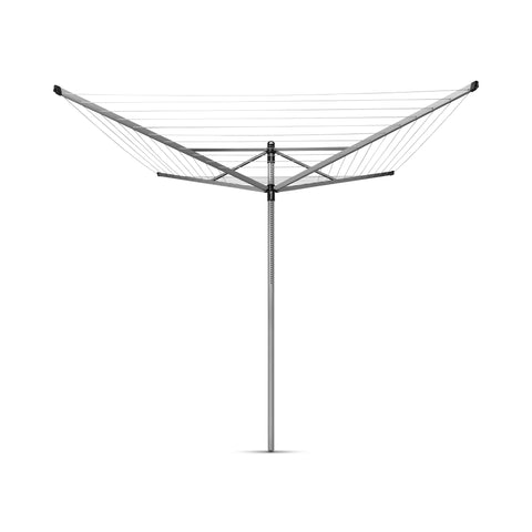 Brabantia 197ft drying space on aluminium frame provides ample room for large laundry.
