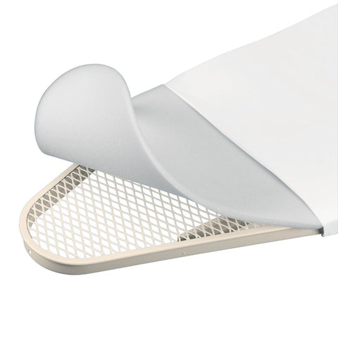 Brabantia foam padding layer supports gentle, crease-free ironing.