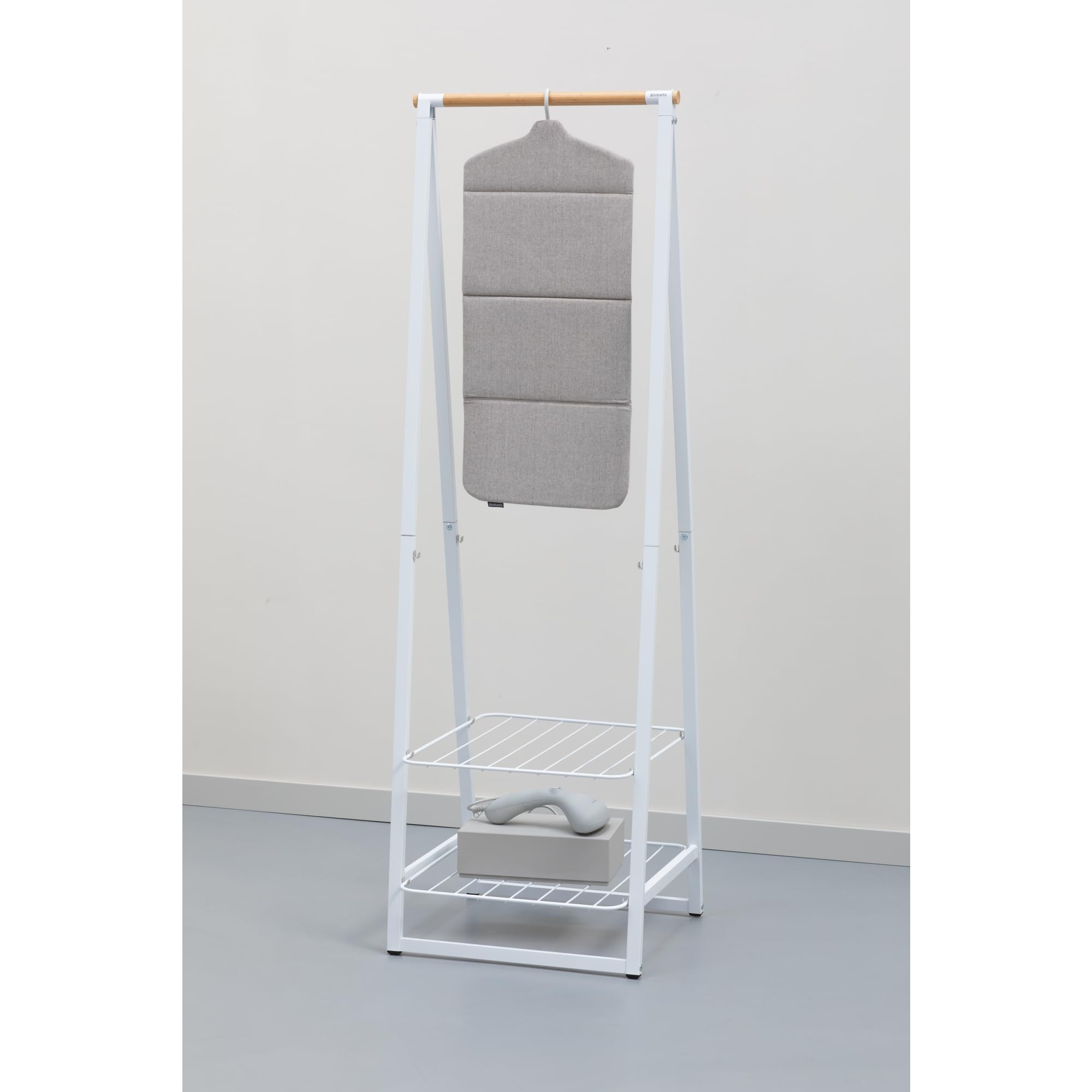 Brabantia Steam Board features a 360-degree hook for easy hanging and accessible setup