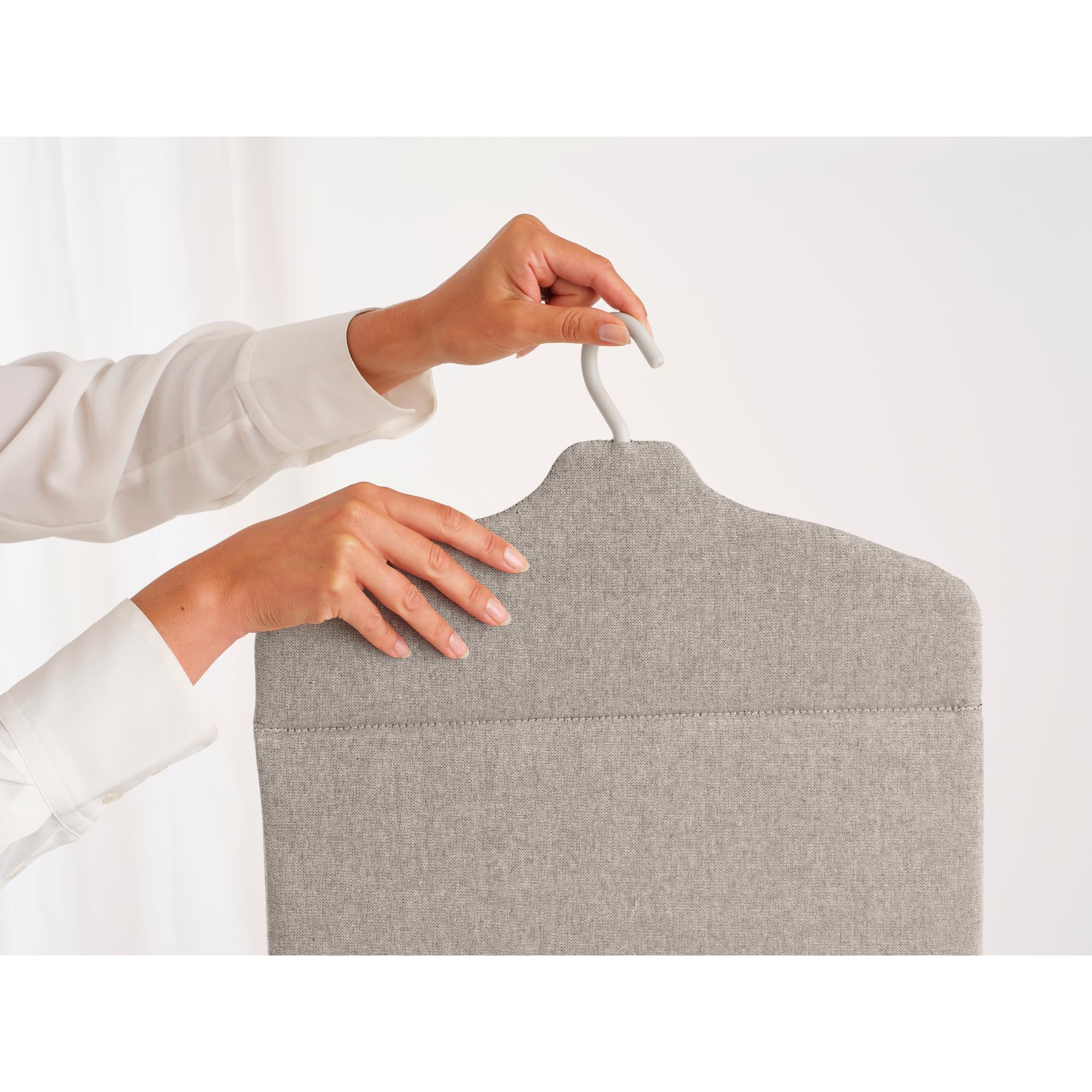 Brabantia Steam Board enables double-sided use for thorough front and back garment steaming