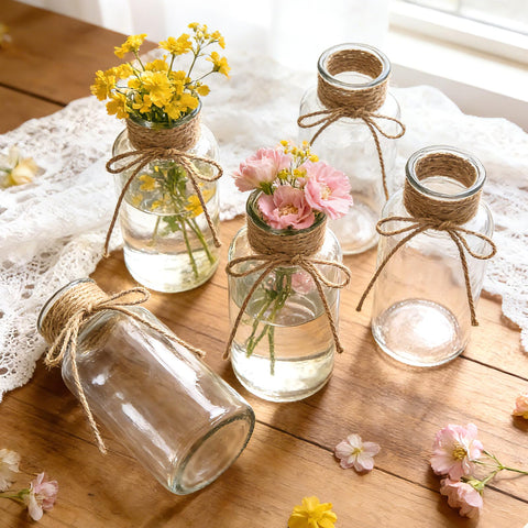 Brajttt wedding centerpiece vase in clear glass for reception decor
