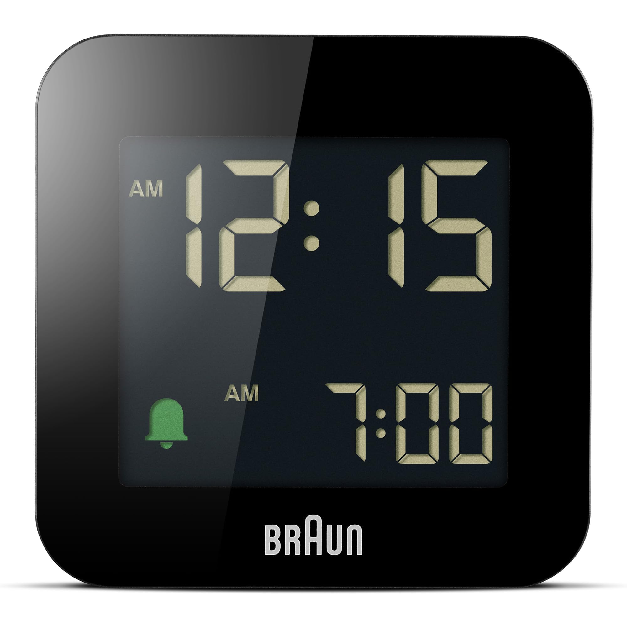 Braun BC08B travel alarm clock in compact design for easy packing