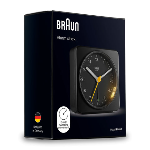 Braun Classic Alarm Clock bedside-table placement simplifies morning routines