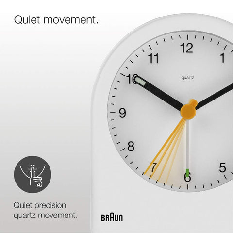Braun BC22W side view highlighting the snooze button for easy pauses