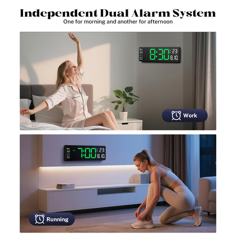 Brauthon dual alarms with DST toggle keep daily wake-up schedules on track.