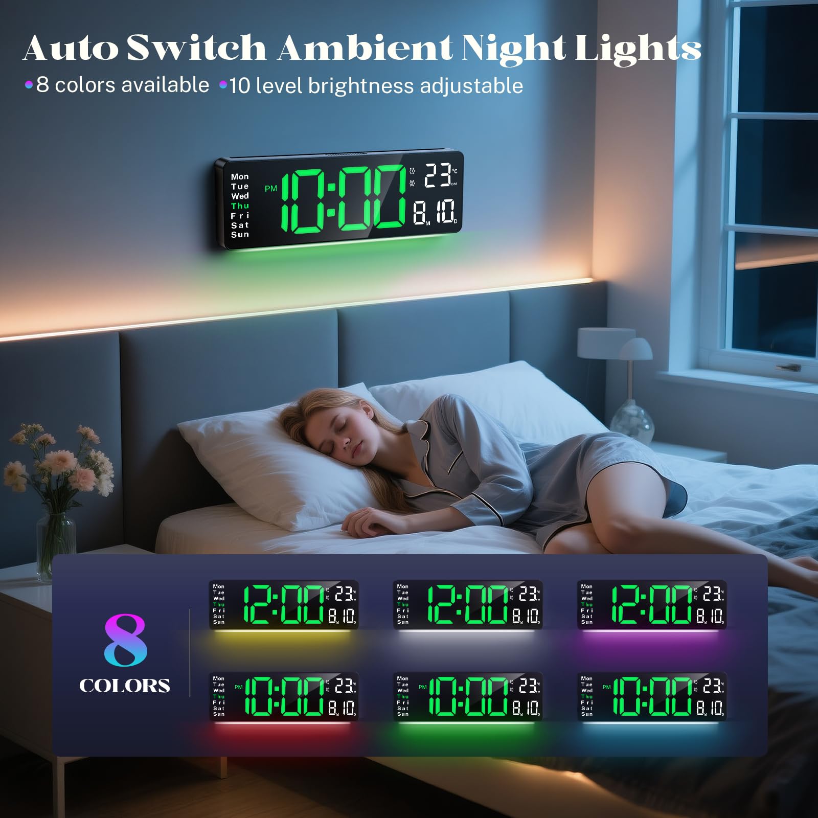 Brauthon large display timers enable quick countdown or count-up in classrooms or kitchens.