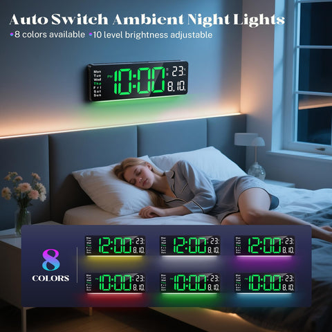 Brauthon large display timers enable quick countdown or count-up in classrooms or kitchens.