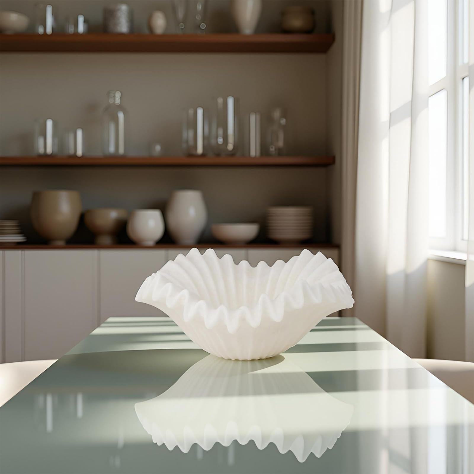 Braxio resin bowl styled for dining table display.