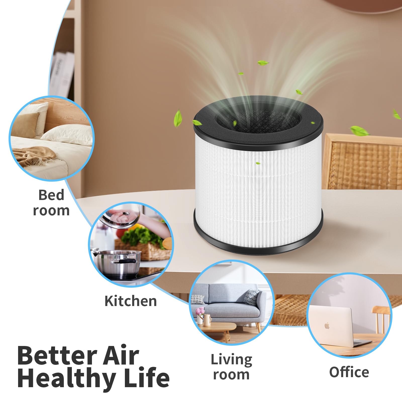 Breabetter AC300 activated carbon layer reduces odors.