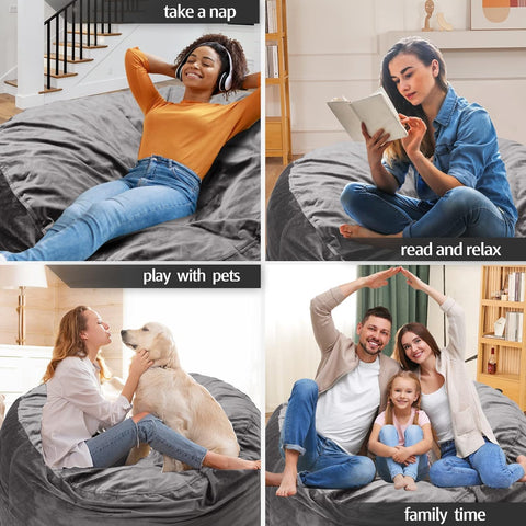 Breadsac living room setup suitable for lounging, reading, and gaming