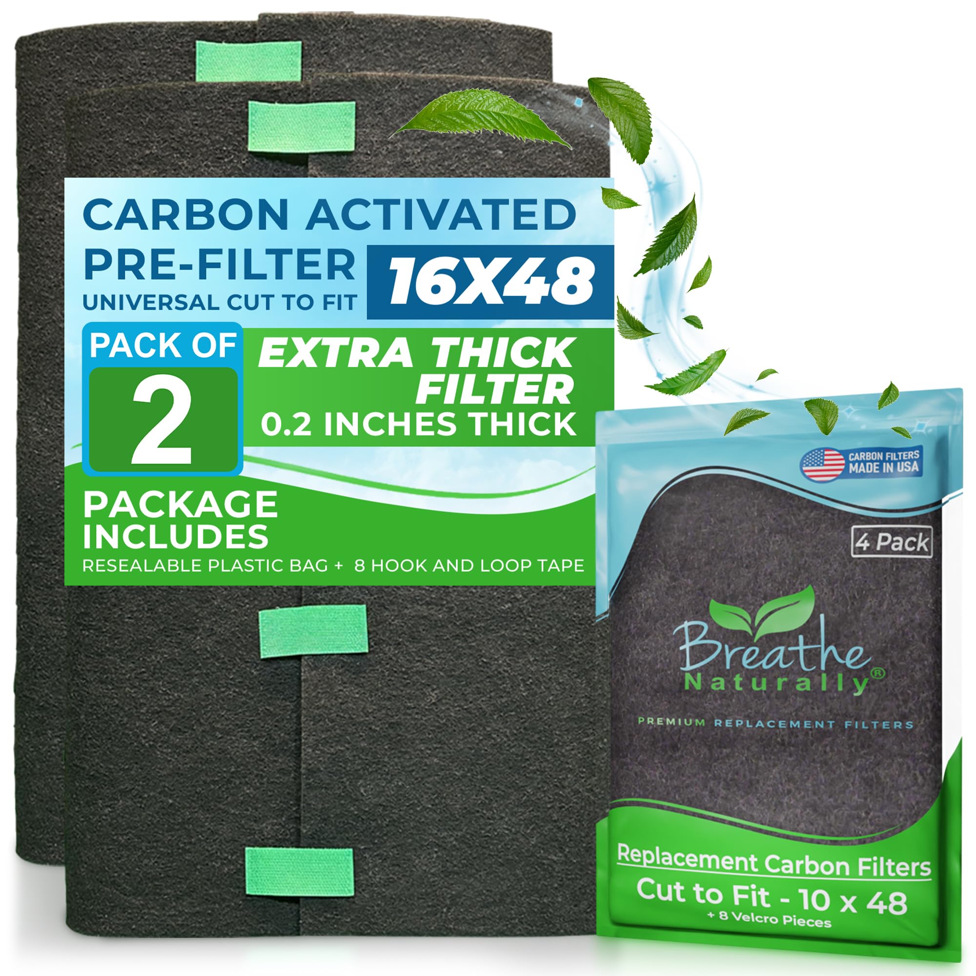 Breathe Naturally universal cut-to-fit filter adjustable for air purifiers and vents