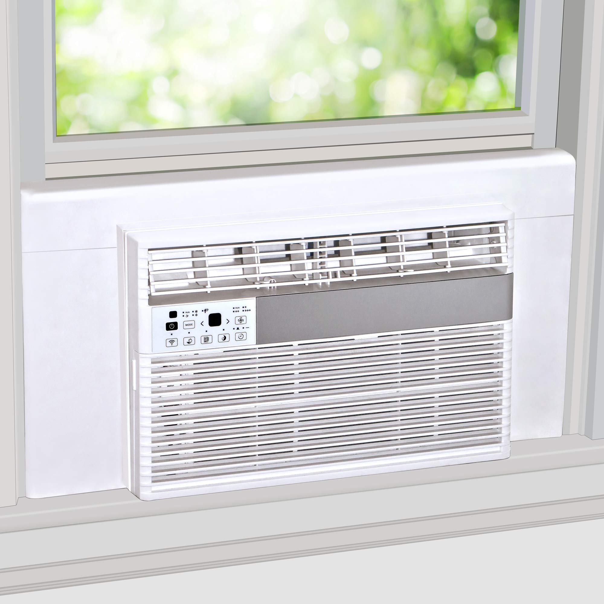 Breeze Stop surround insulation side panel white, improves draft control for windows.