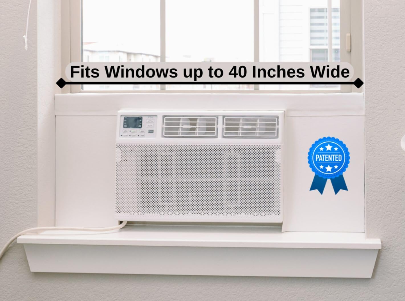 Breeze Stop top panel white assembly showing seamless built-in look
