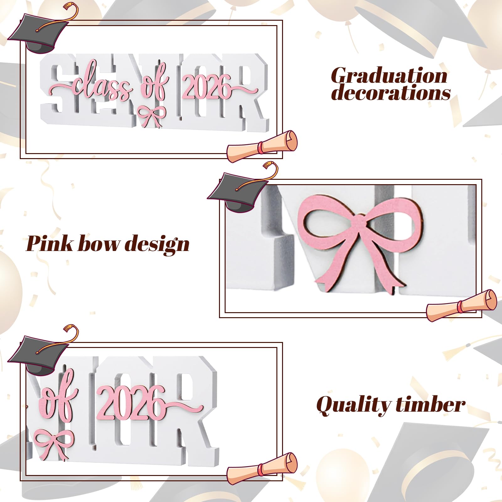 BreezeHug wooden sign measures 39.5 by 13 cm for display