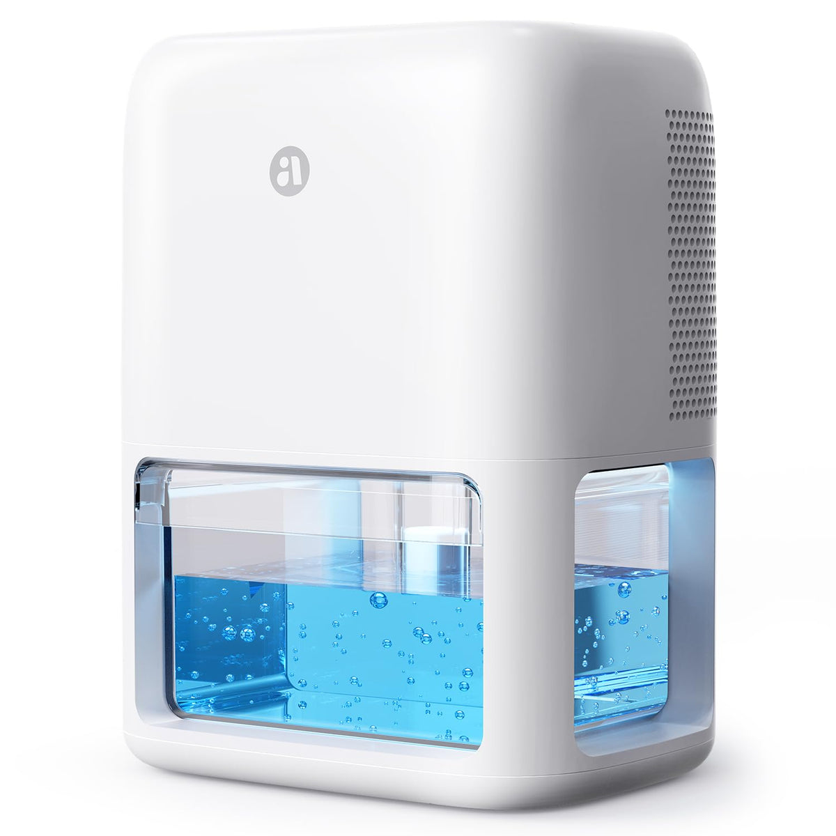 BREEZOME 60 oz dehumidifier front view shows compact design ideal for small spaces