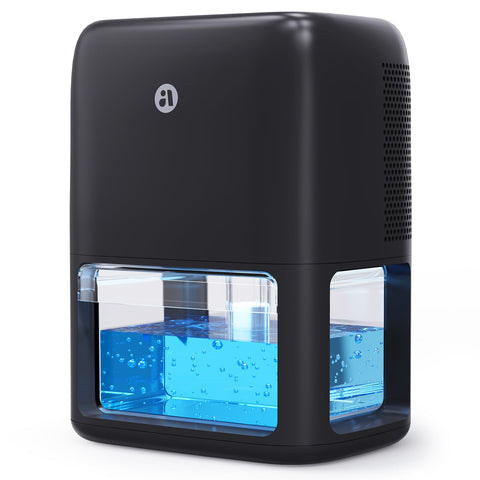 BREEZOME 60 OZ dehumidifier front view for compact home use