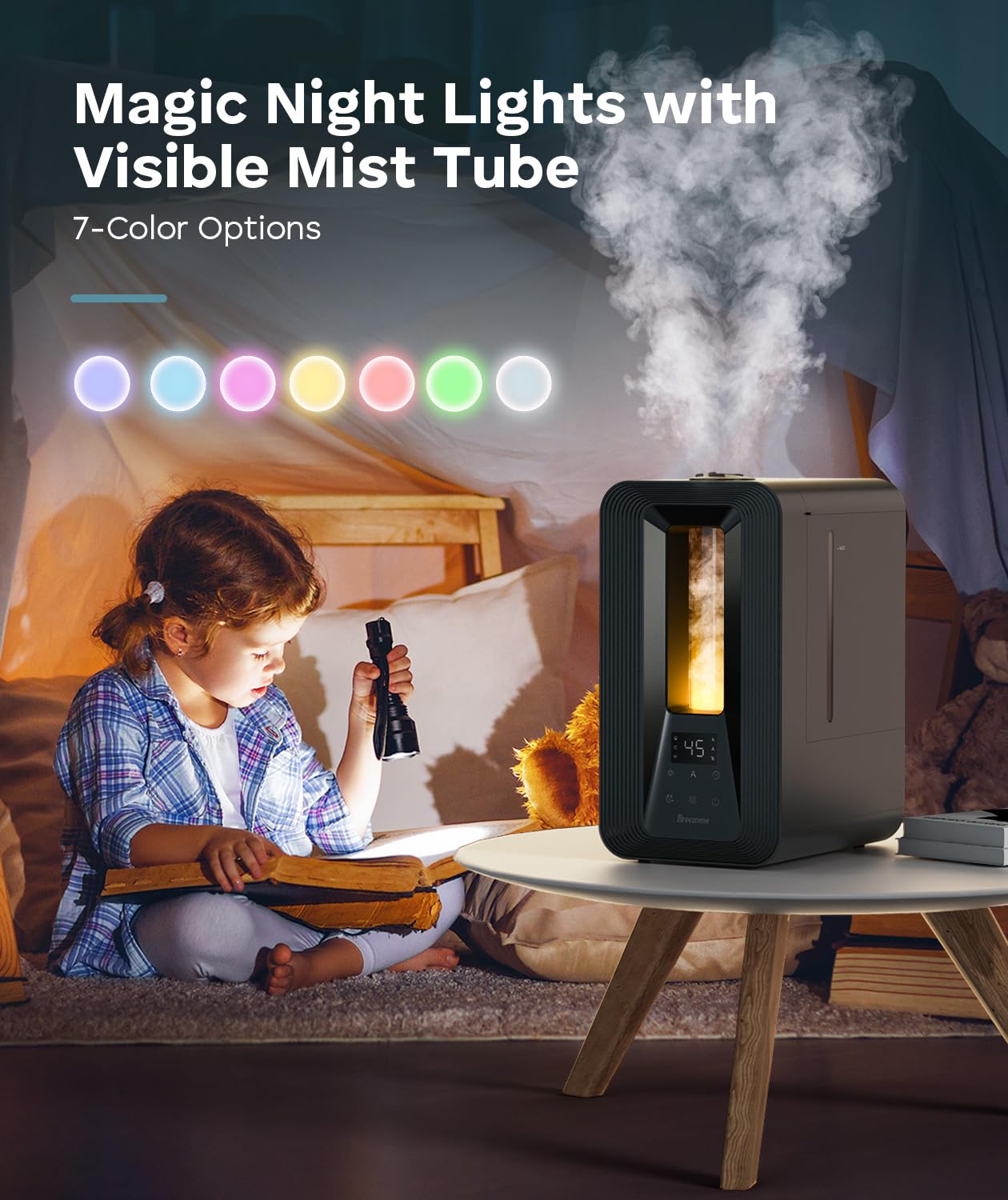 BREEZOME 6L humidifier 24h timer for scheduled operation