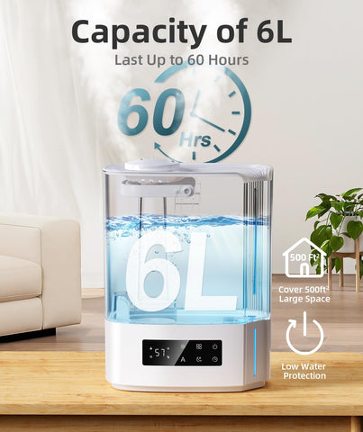 BREEZOME diffuser tray integrated in the humidifier for aromatic diffusion