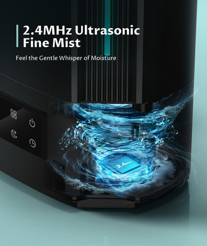 BREEZOME 6L humidifier in nursery for baby-friendly humidity control.