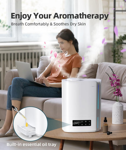 BREEZOME whisper-quiet operation supports peaceful sleep