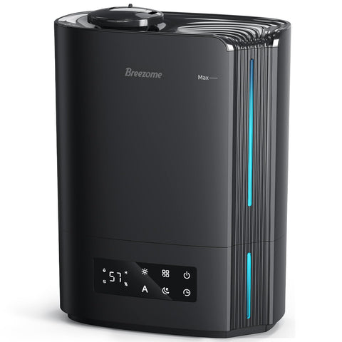 BREEZOME 6L humidifier top-fill design for easy refills in any room.