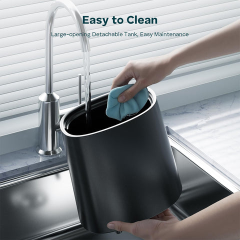 BREEZOME wide opening and cleaning brush simplify maintenance.