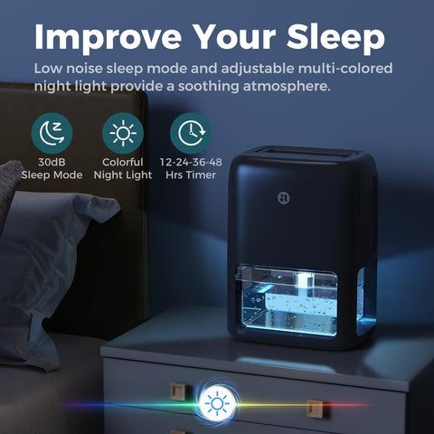 BREEZOME portable dehumidifier with built-in handle for travel