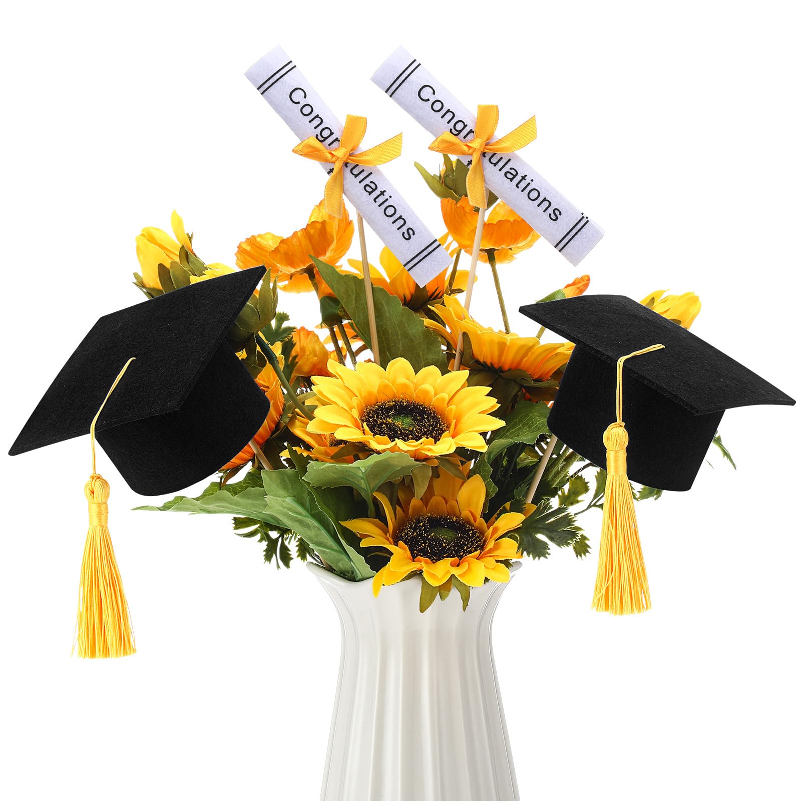 Breling graduation scroll diploma sits elegantly atop the table.