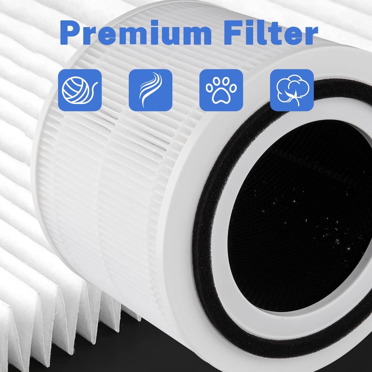 Breshair 240 filter installation shown for quick, tool-free change
