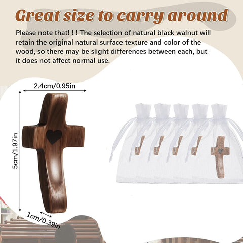 Brevynx pocket cross in hand demonstrates palm-sized devotion.